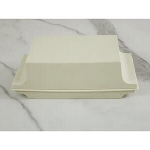 Tupperware Butter Dish Cheese Storage Dinnerware #1512-6 Made in USA Vintage